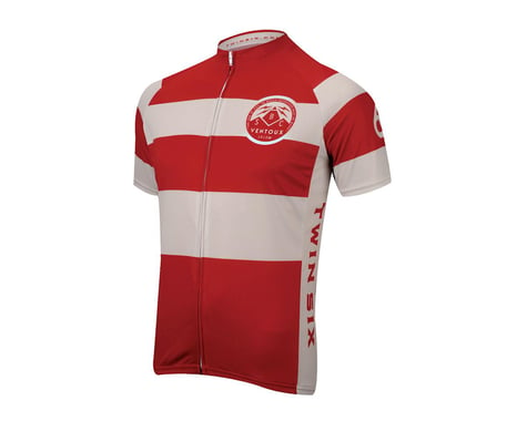 Twin Six Speedy Ventoux Short Sleeve Jersey (Wh/Red)